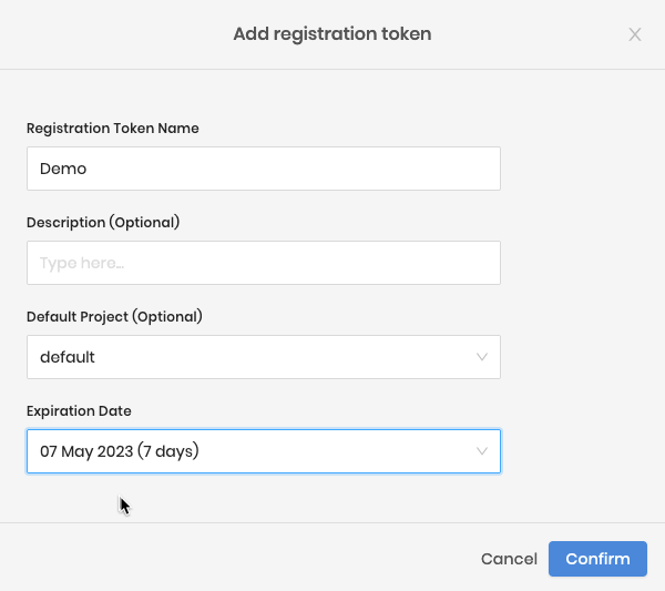 Registration Token